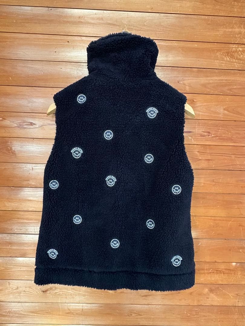 パーリーゲイツ ボアベスト にこちゃん　裏付き