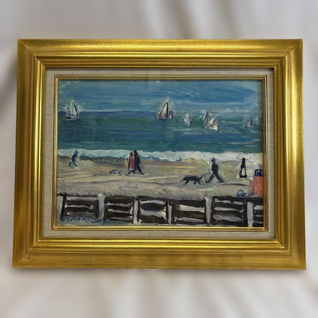 日曜日のドーヴィル海岸（ノルマンディー地方）唐川武