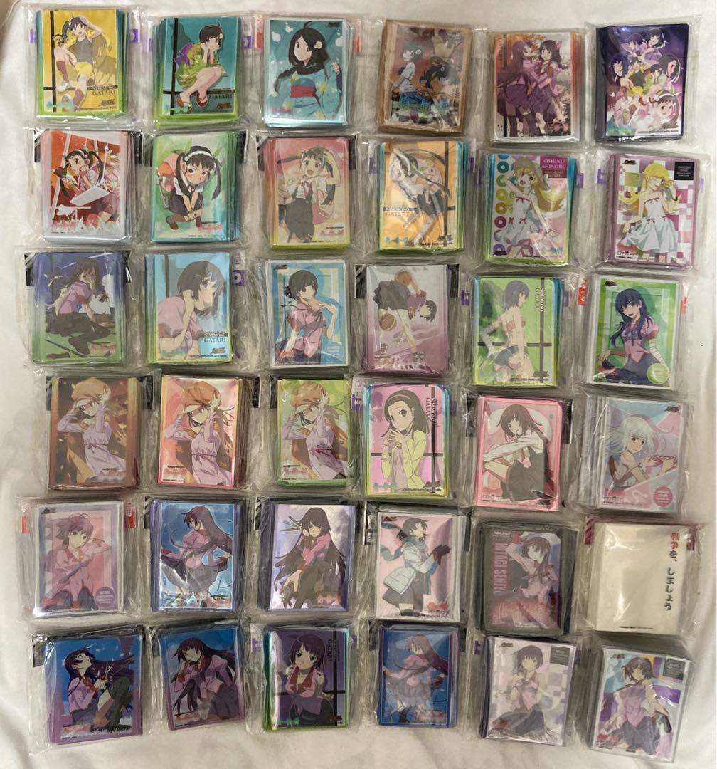 物語シリーズ スリーブ 37セット 化物語 偽物語 戦場ヶ原ひたぎ 忍野忍 など