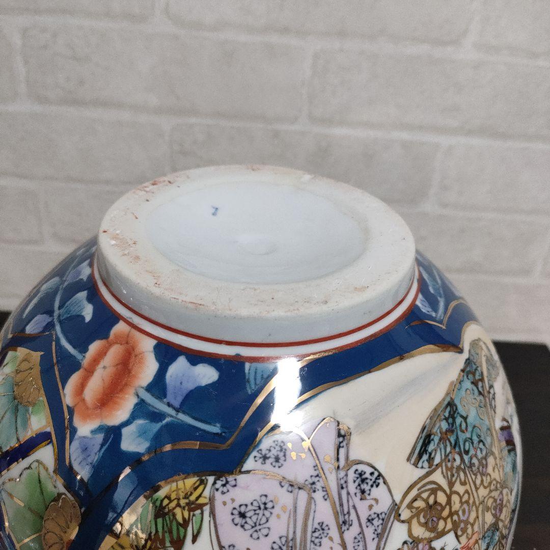 有田焼 金彩 染錦 美人図 沈香壺 飾壺 高さ46cm 古美術 骨董品