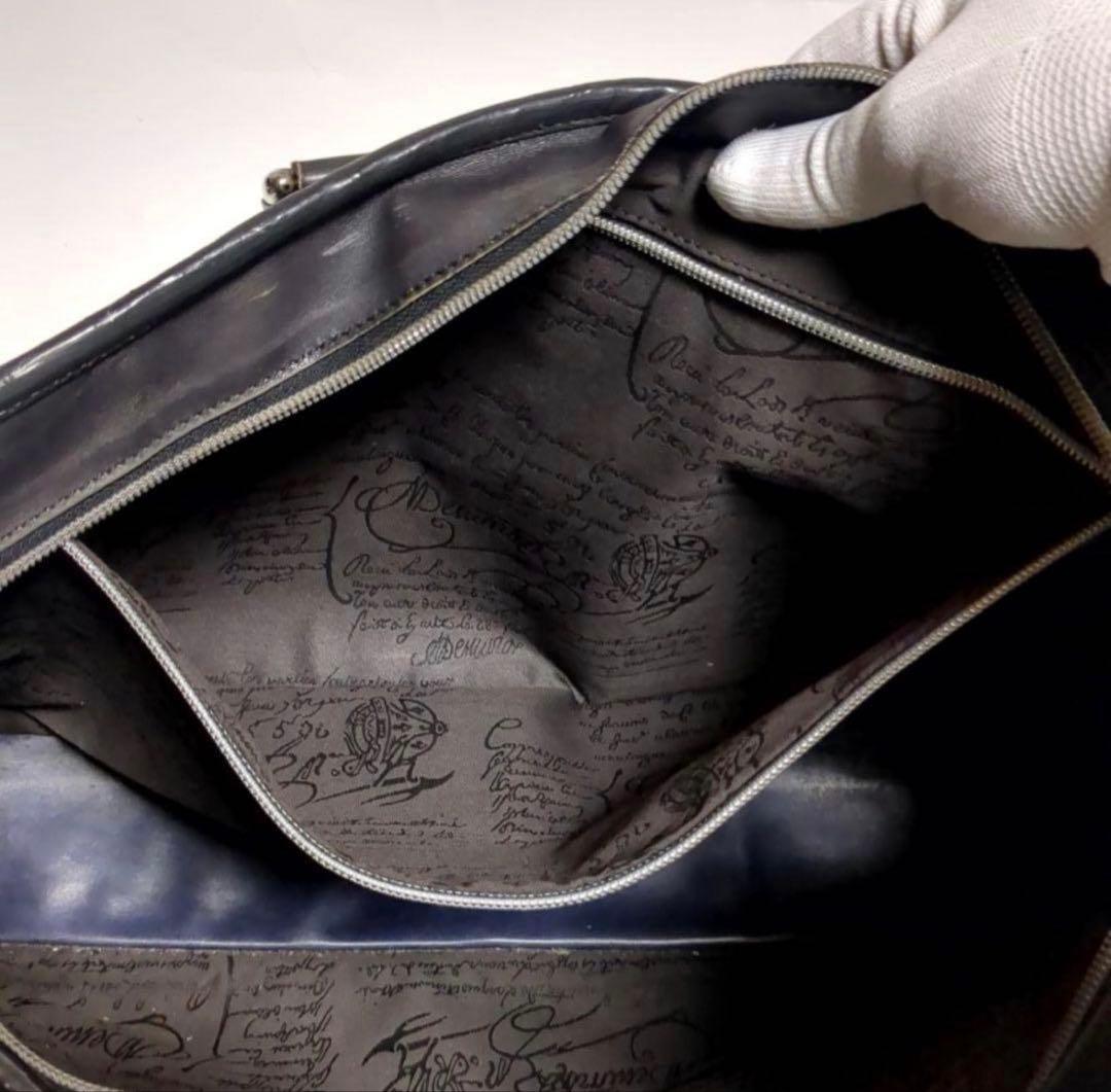 ベルルッティ ビジネスバッグ ドゥジュールダークグレーレザー