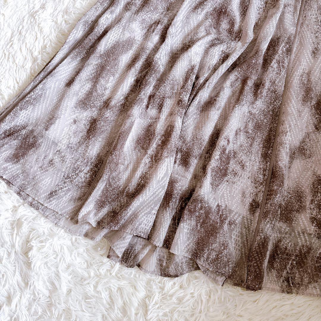 【極美品】 MORABITO モラビト 総柄フレアスカート パイソン 日本製 M