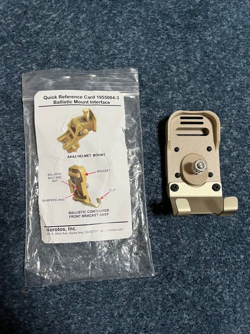 米軍実物 放出品 ACH ヘルメット & ブラケット&パット　カバー2点付き　M