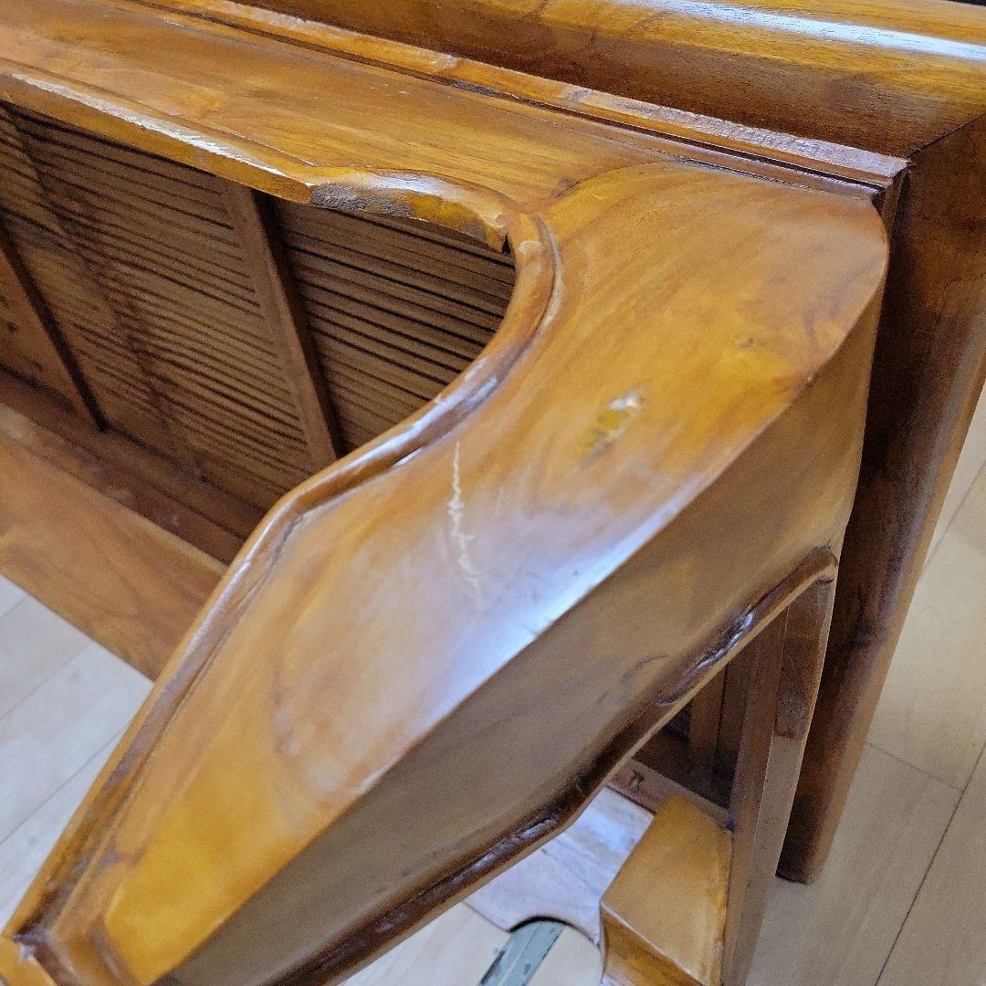 アジアン家具 オピウム ローテーブル 座卓 木製 竹 古民家家具