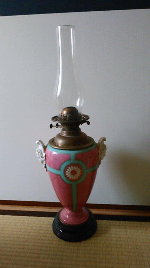 オイルランプ　アンティーク