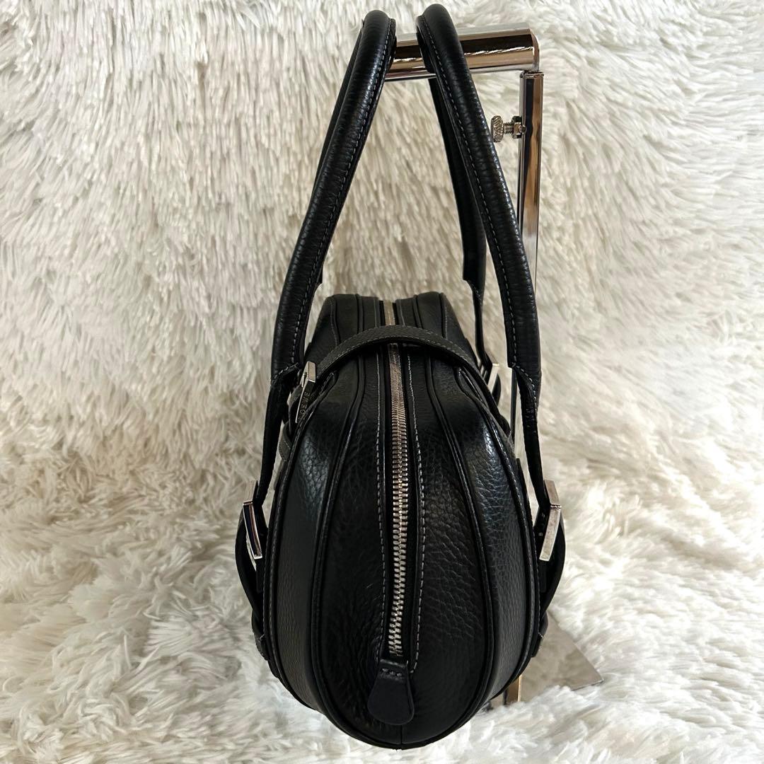 レア＊未使用級✨ロエベ ハンドバッグ センダ シボ革 レザー 肩掛け可 黒