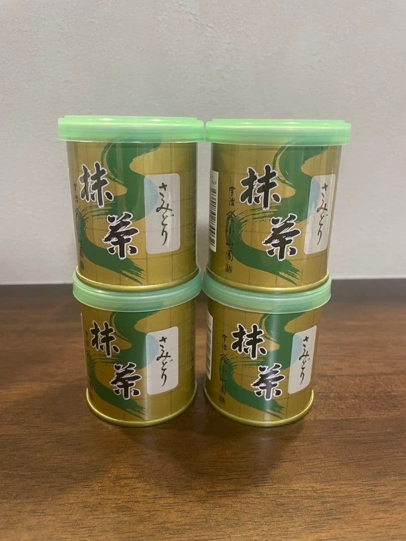 山政小山園 抹茶 さみどり 30g缶 4缶セット 賞味期限2025年9月