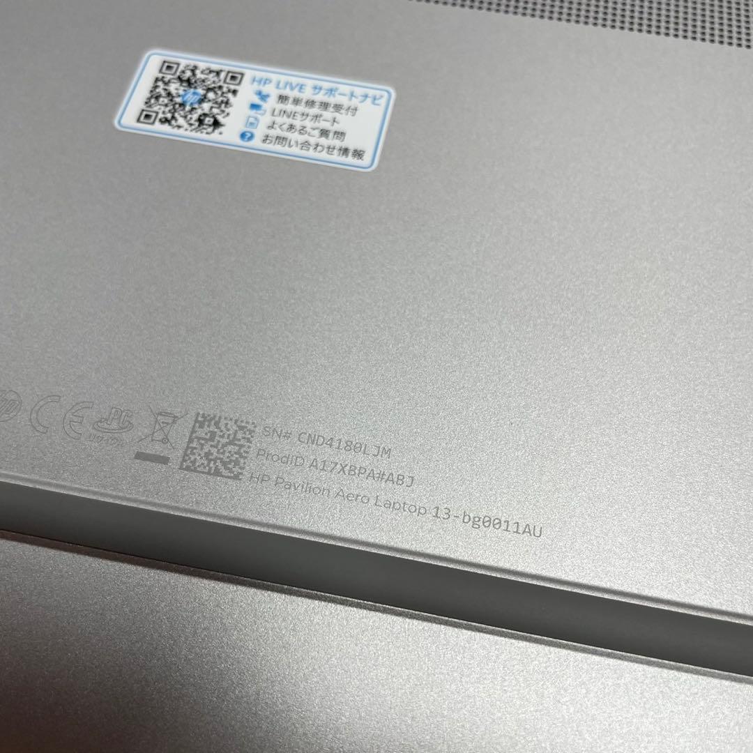 Windowsノート本体 HP Pavilion aero Ryzen 7 8840U 16GB 1TB