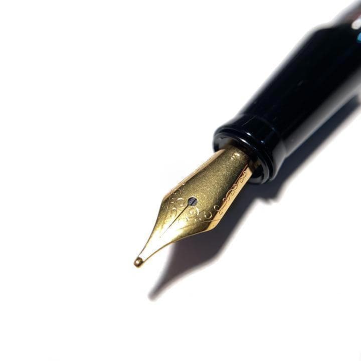 【稀少品】■天然素材 水牛角軸 万年筆 B 太字 Jowoペン先 新品■