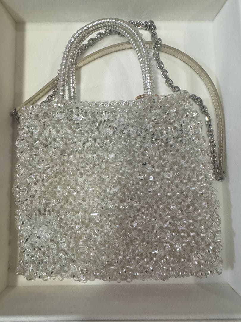 ANTEPRIMA 999コレクションクリスタルスクエアス モールピュアシルバー