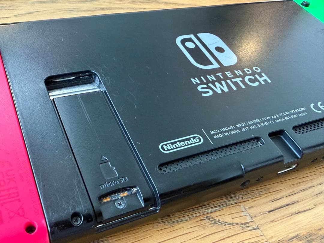 Switch 本体セットJoy-Con グリーン&ピンク付き　動作確認済