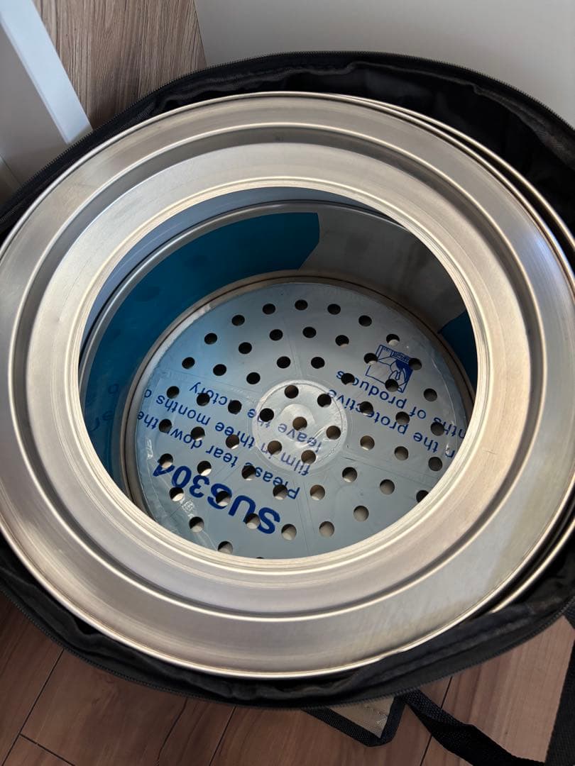 六*人様 Field to Summit 焚き火台 アルミ製 収納バッグ付き 富