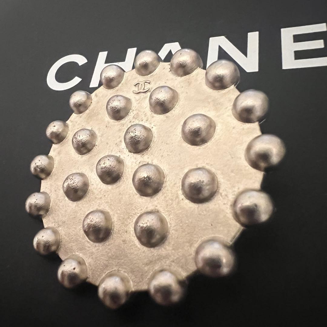 美品✨CHANEL シャネル ブローチ スタッズ ココマーク シルバー 98P