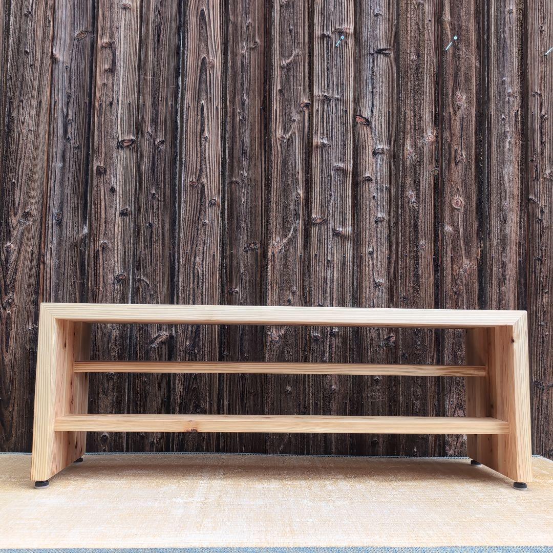 杉古材リメイク　分厚いラック　テーブル　ベンチ テレビ台　飾り台などに