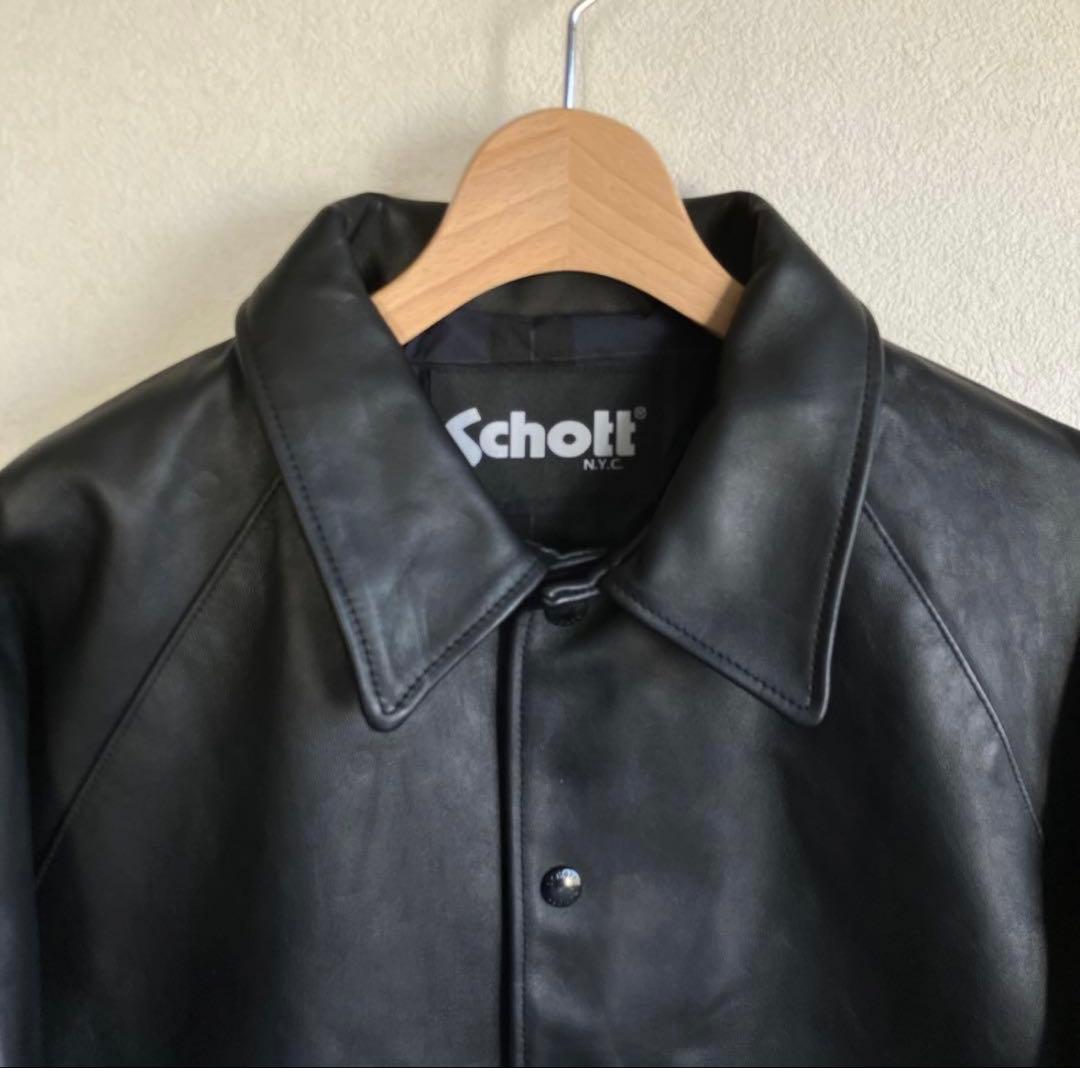 schott ×sophnet． シープスキンコーチジャケット 品薄　交渉可能