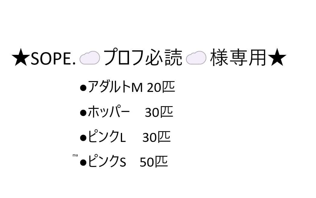 ★SOPE.‪☁️プロフ必読☁️★国産冷凍マウスセット品