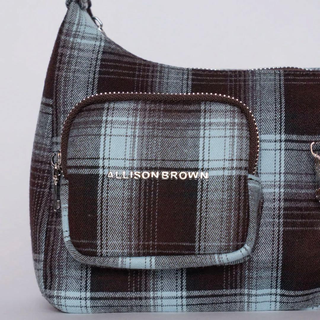 バッグ ALLISON BROWN CHECK SHOULDER BAG