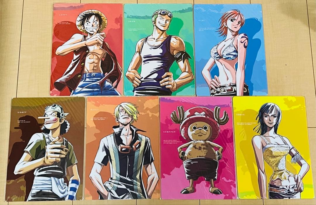 ワンピース 下敷き ルフィ ゾロ ナミ サンジ ロビン ONEPIECE レア