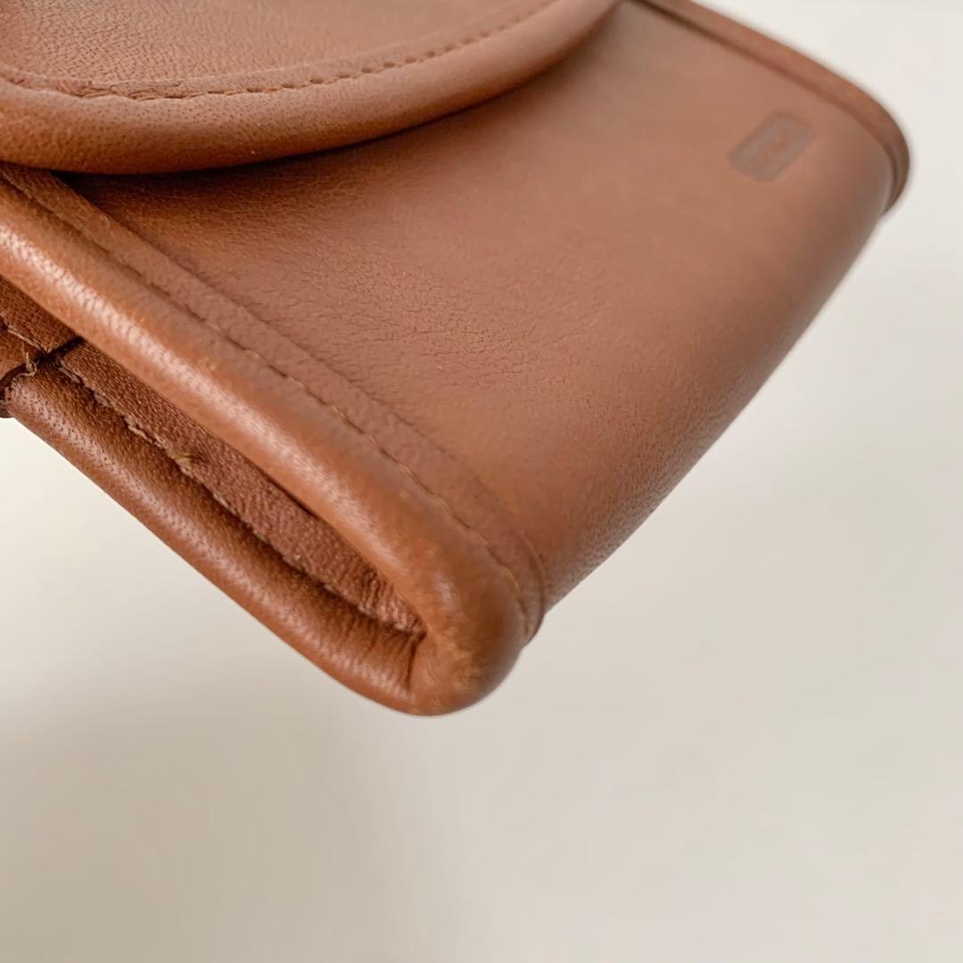 【オールドコーチ】COACH ケース　小銭入れ　ブラウン　キャメル　レア