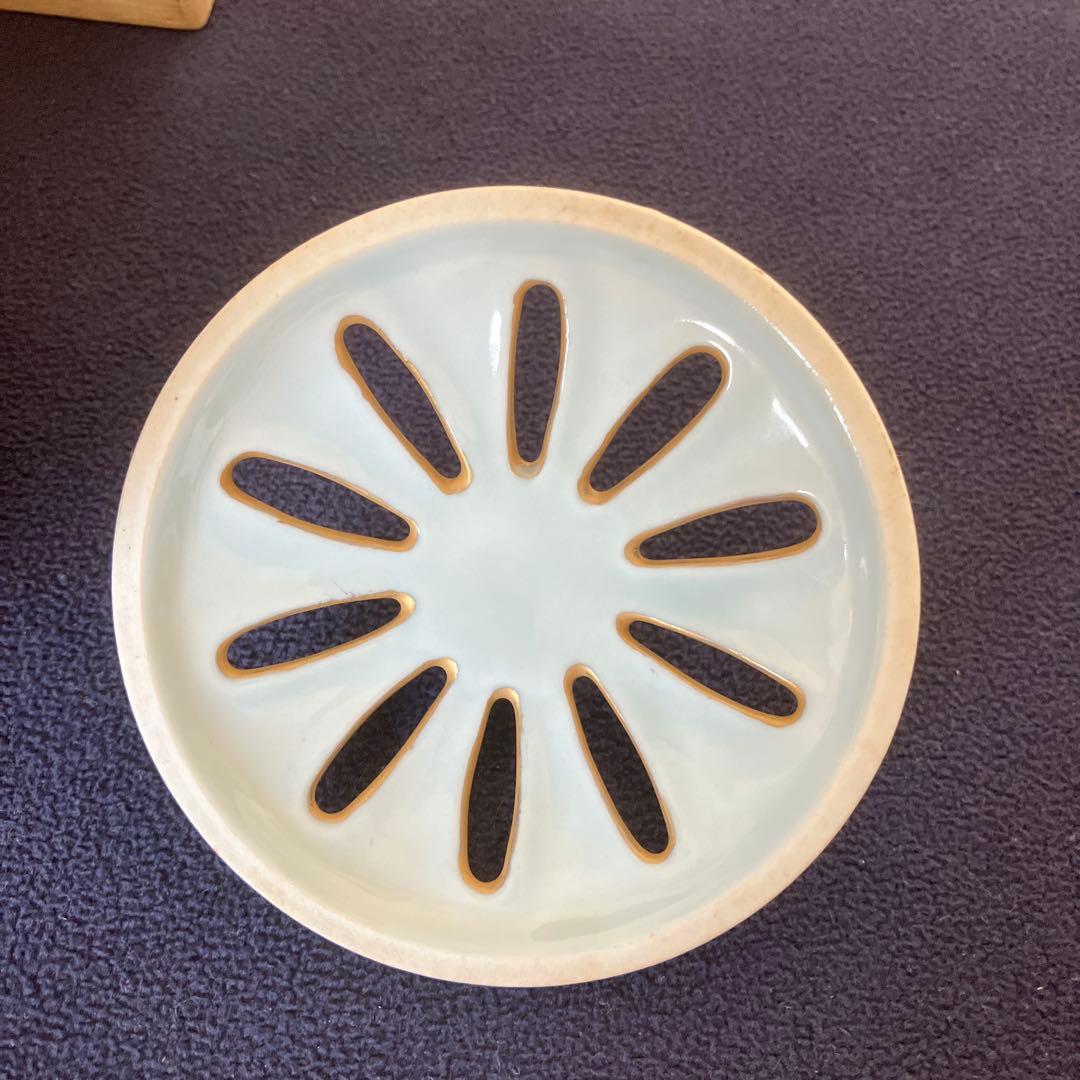 【源右衛門】古伊万里の伝統　日本の銘窯　源右衛門作　錦赤濃菊絵　香炉