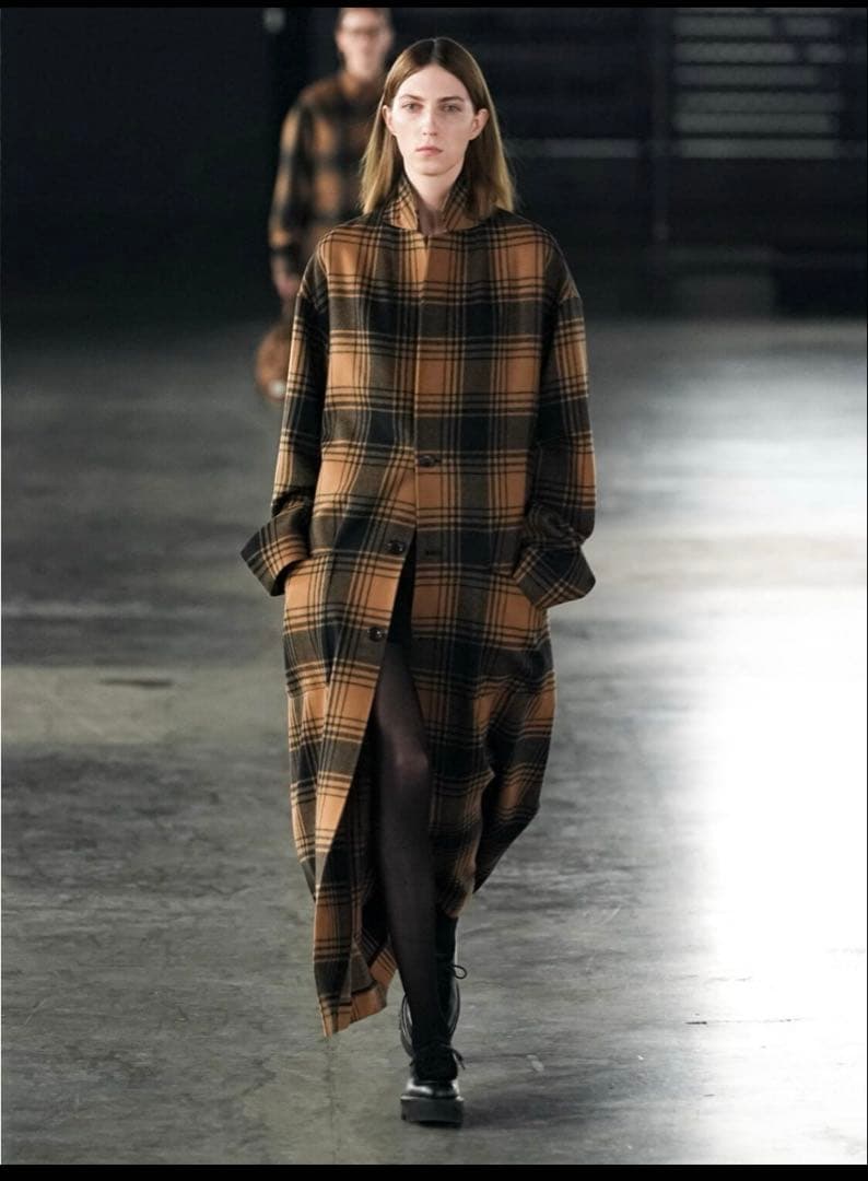 【完売品】HYKE 25AW PLAID COAT size1