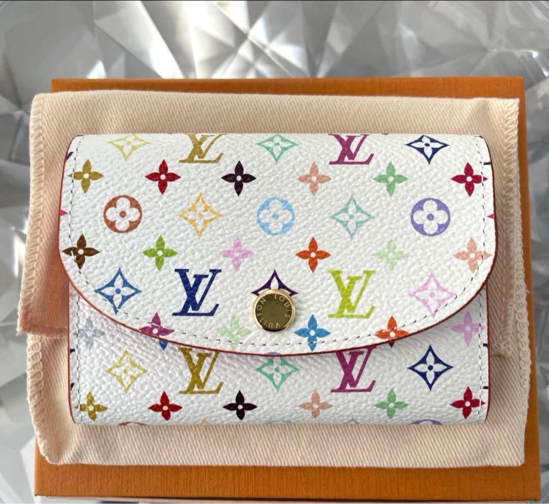 完売品❗️新品、未使用　ルイヴィトン　ポルトモネロザリ　村上隆　マルチカラー財布