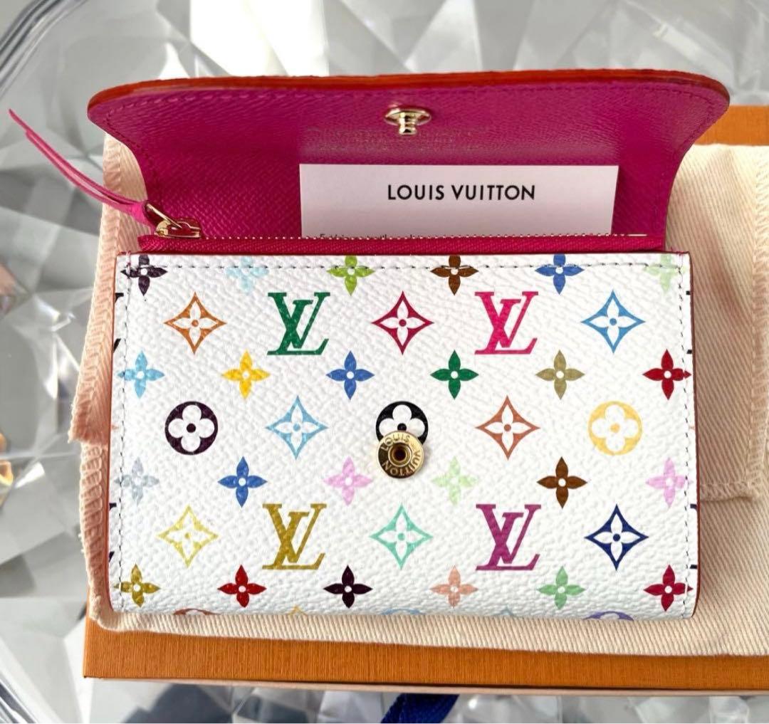 完売品❗️新品、未使用　ルイヴィトン　ポルトモネロザリ　村上隆　マルチカラー財布