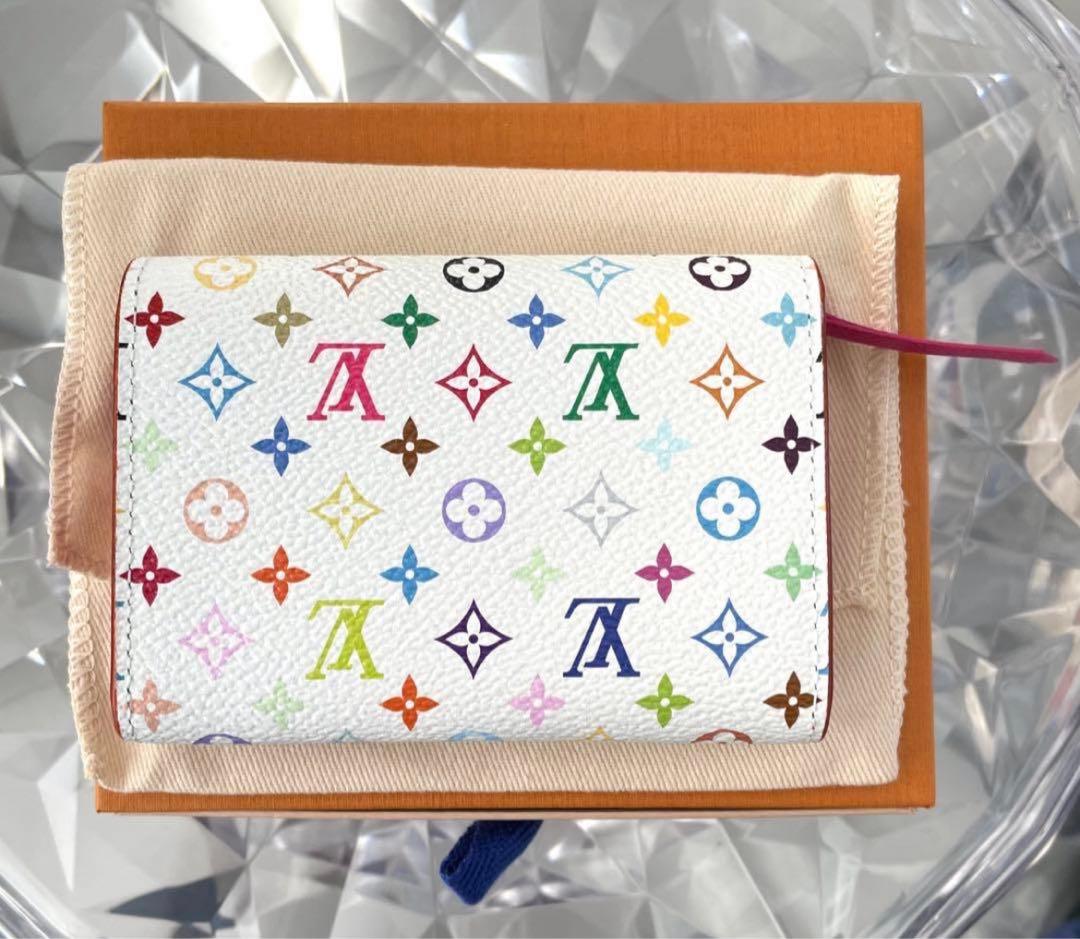 完売品❗️新品、未使用　ルイヴィトン　ポルトモネロザリ　村上隆　マルチカラー財布