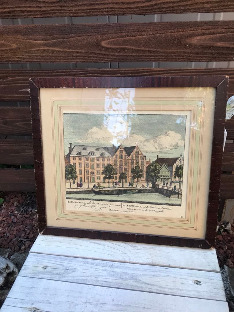 ヴィンテージ洋画 絵画 アンティーク絵画 風景画 洋画 ヨーロッパ現地購入