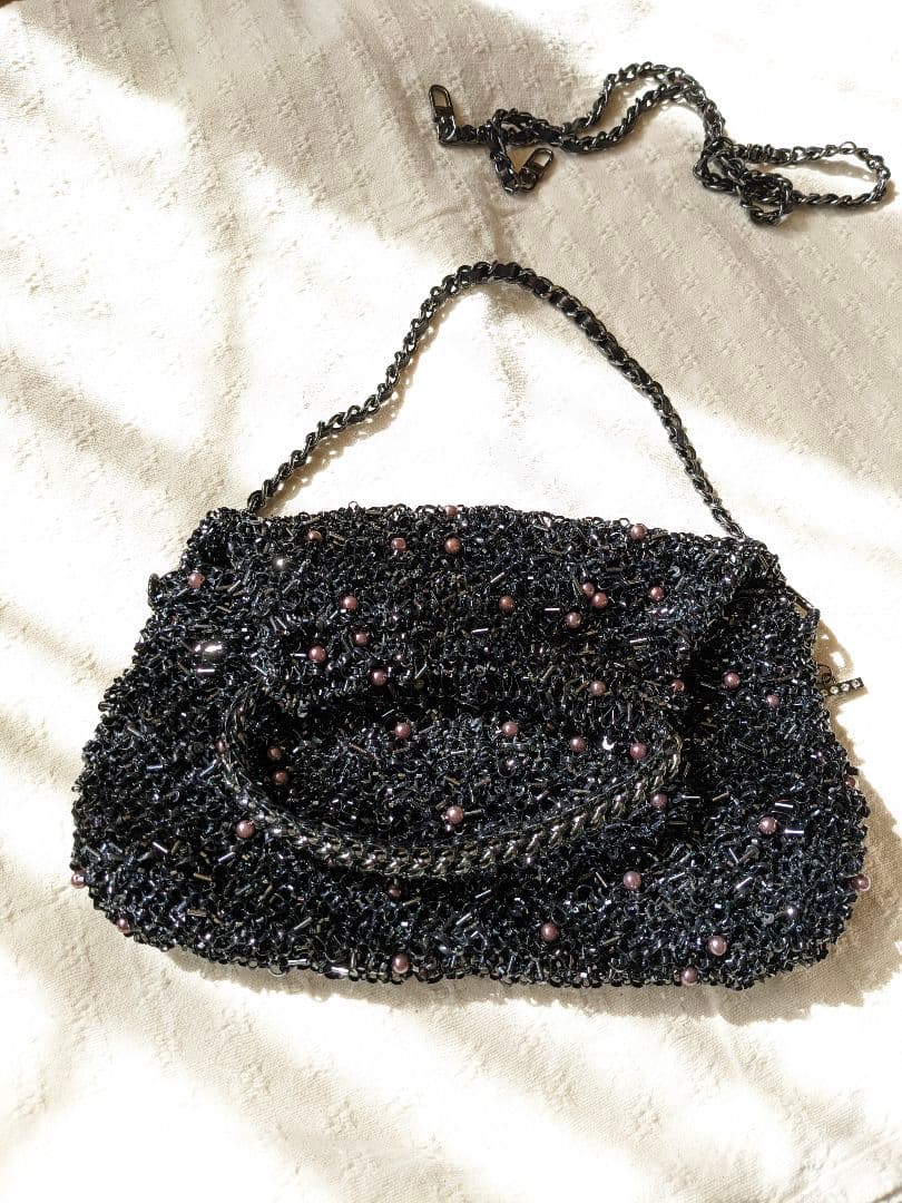 【20％値下げ】アンテプリマ　 黒 パーティーバッグ