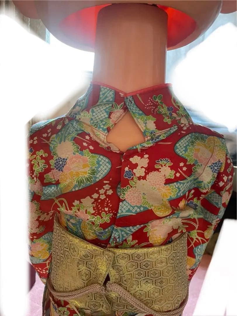 花柄 浴衣　等身大 ペコちゃん