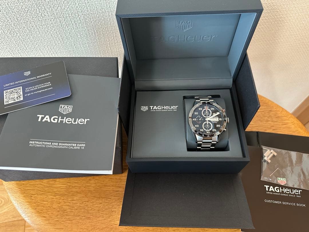 タグホイヤーカレラキャリバー16 ブラック TAG Heuer クロノグラフ