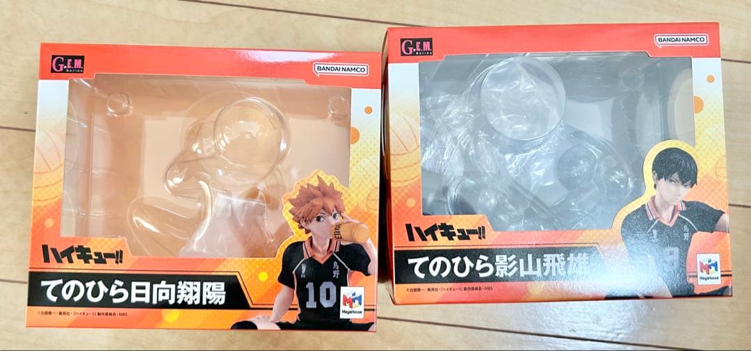 てのひら　ハイキュー!! 日向翔陽 影山飛雄 フィギュア