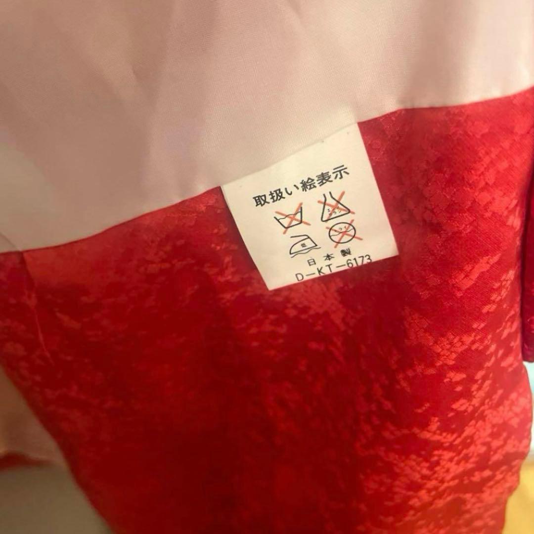 七五三 着物 女の子 正絹 本絞り 手描き友禅 古典柄 赤 長襦袢セット