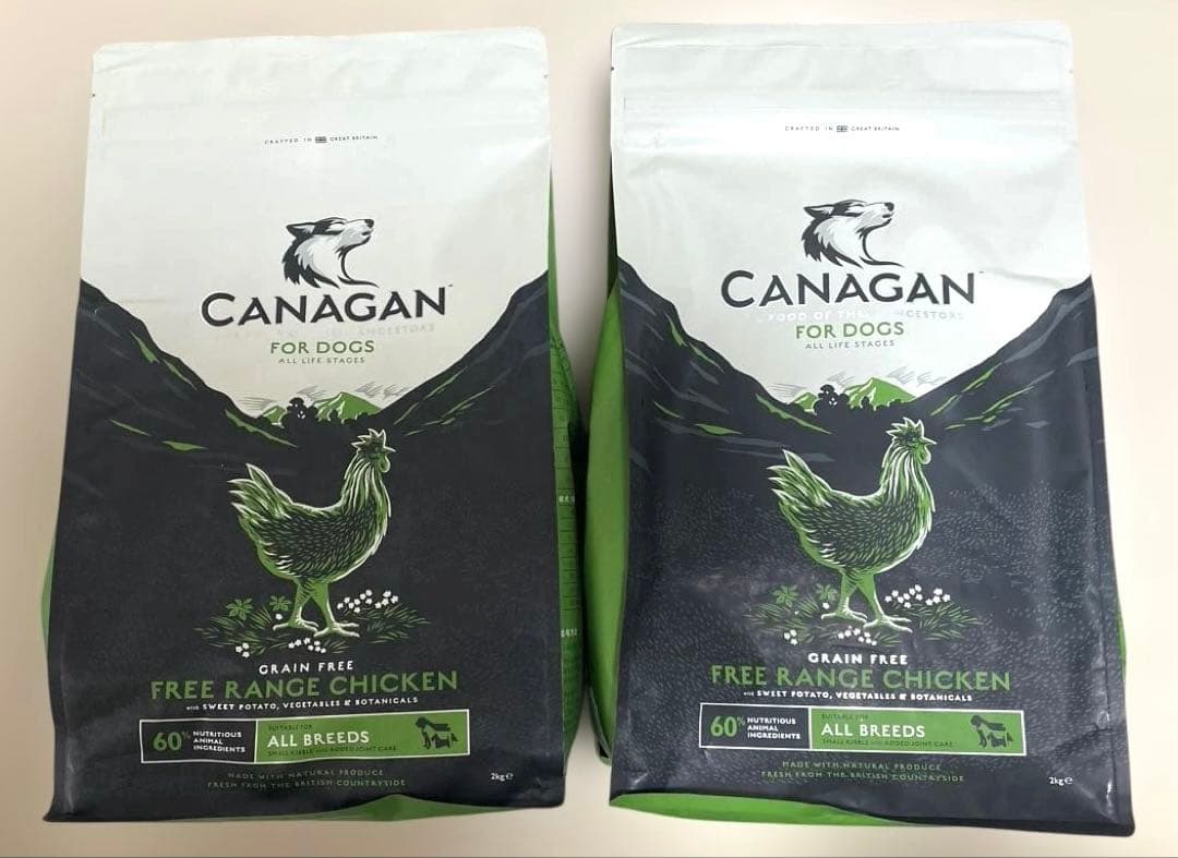 【新品未開封】カナガン ドッグフード チキン 2kg ×2袋