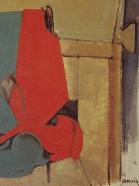 小磯良平、静物２、希少画集画、新品高級額、額装付、状態良好、油彩 風景