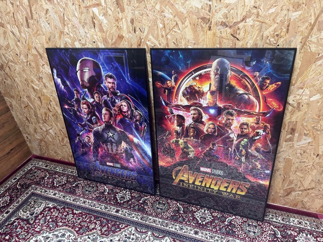 アベンジャーズ インフィニティウォー エンドゲーム ポスター 額付き