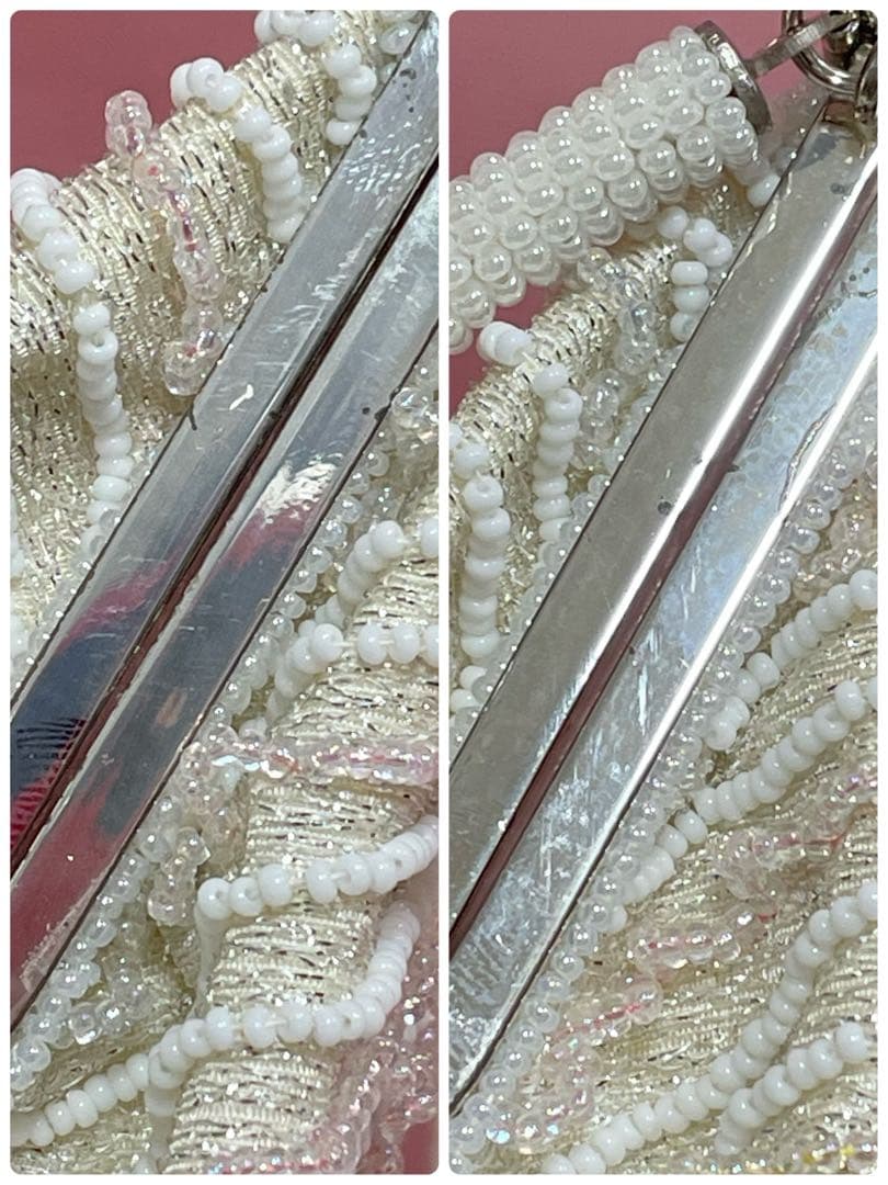 希少　貴重　はしもと　ビーズバッグ　ハンドバッグ　ガラスビーズ　FB-408共