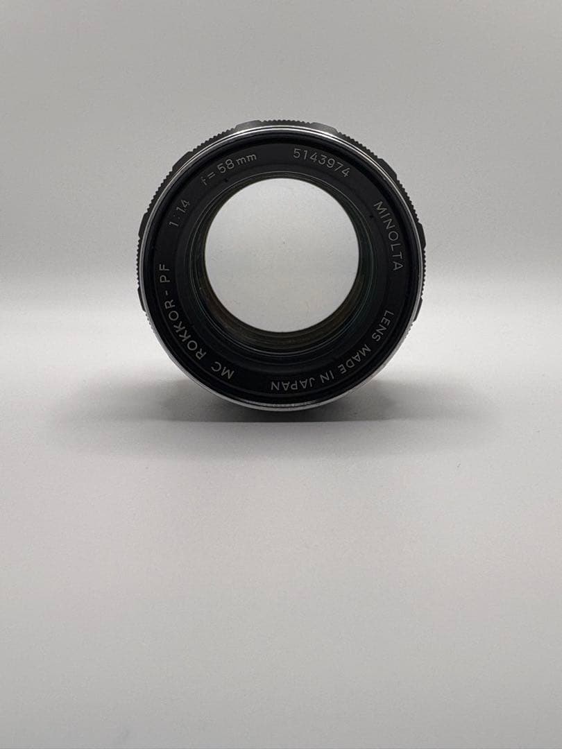極玉　Minolta MC ROKKOR PF 58mm f1.4 分解清掃済