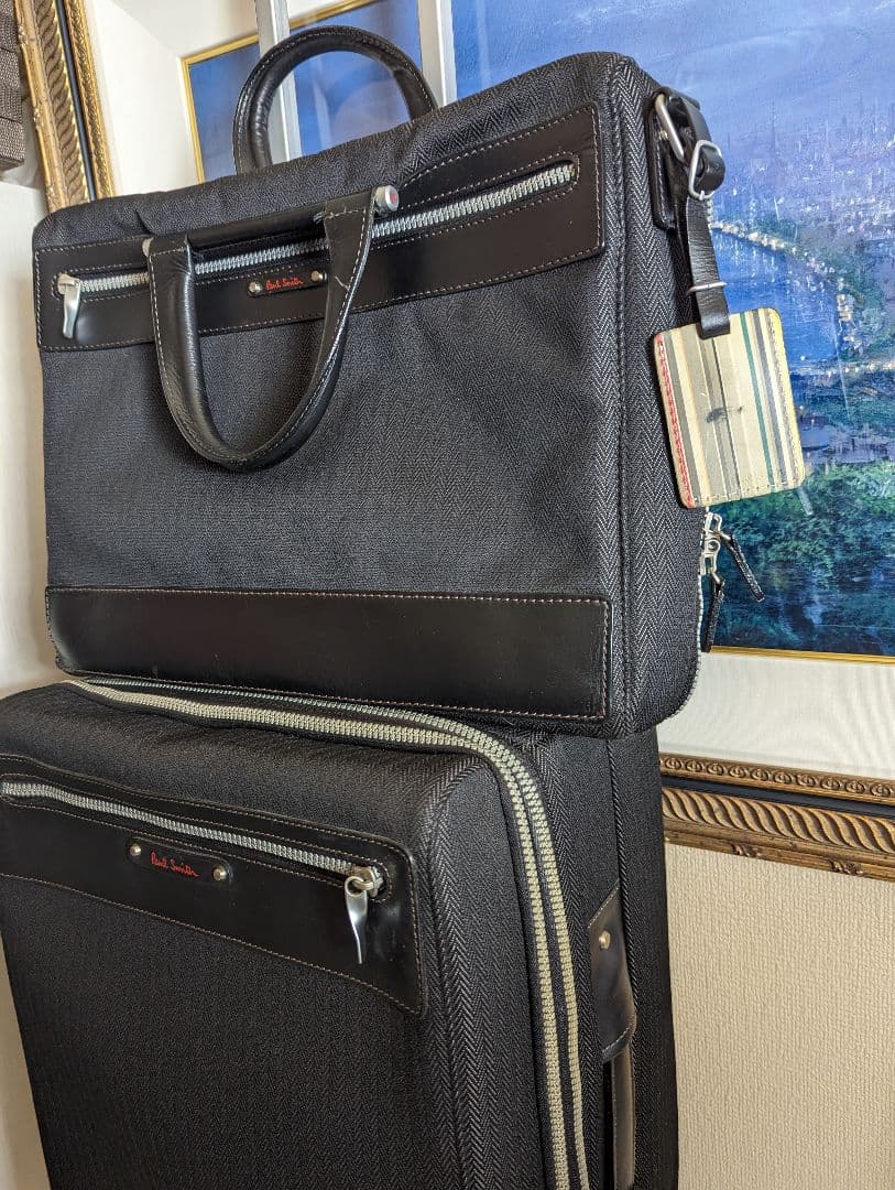 Paul Smith ヘリンボーン　キャリーケース　ビジネスバック ACE社製