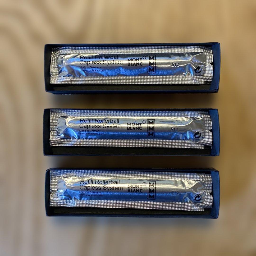 MONTBLANC ローラーボール替え芯 新品　3本セット