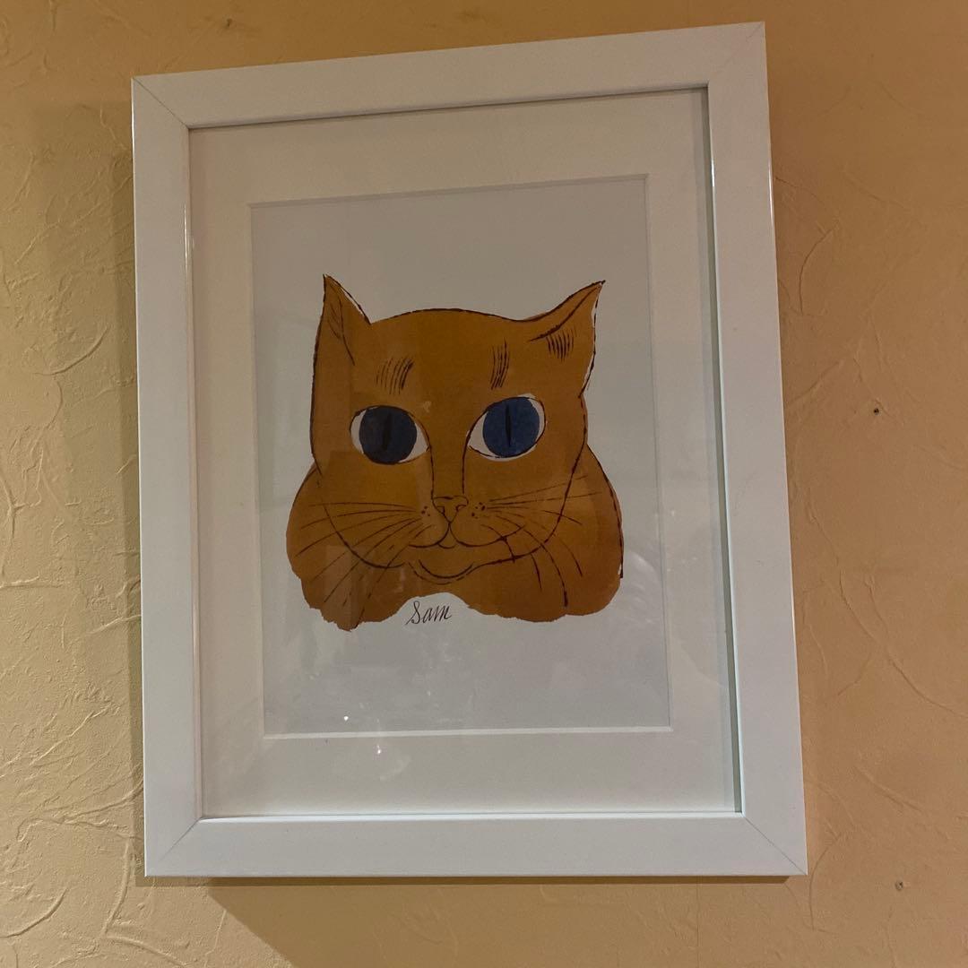 アンディウォーホールライセンスプリント猫