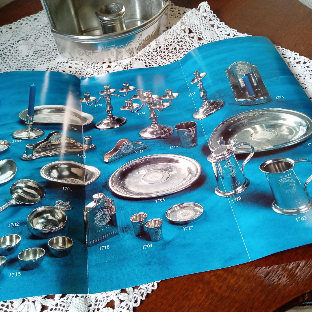 お値下げ！ノルウェー　トンスベルグ　ピューターキャンドルスタンド未使用品