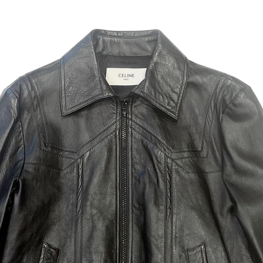 CELINE 23SS ブルゾン / ソフトラムスキン レザージャケット
