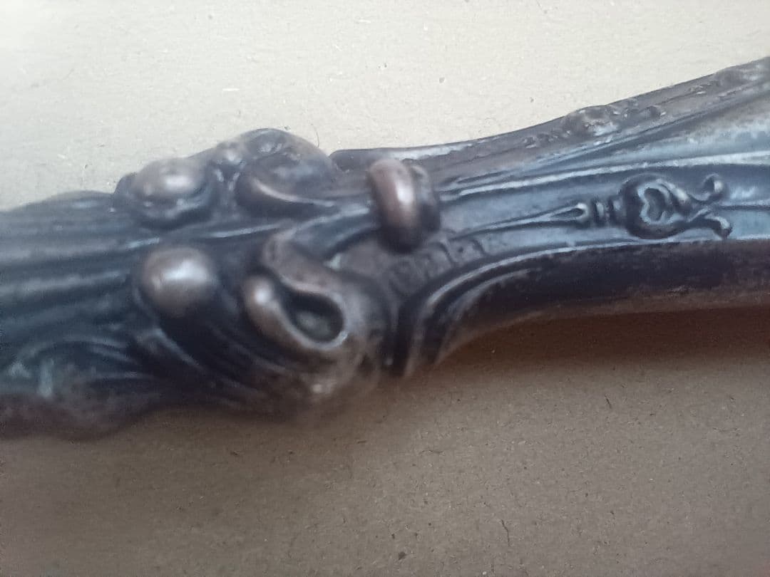 ビクトリア朝 純銀ハンドル ネイルファイル 爪やすり アンティーク 骨董品 レア