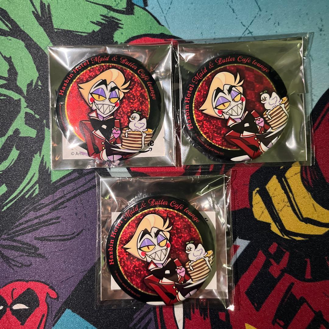 ハズビンホテル アニメイトカフェ ルシファー 缶バッジ 3個セット