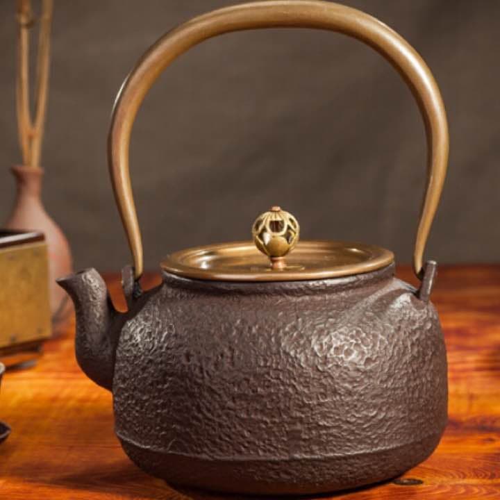 YZ 鉄器 急須 伝統工芸 手作り 鉄分補給 鉄瓶　012