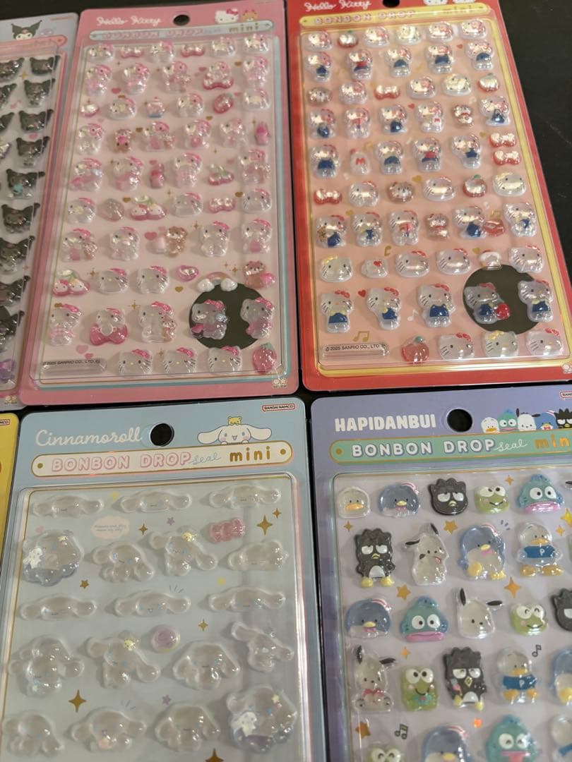 ボンボンドロップシール サンリオ ミニ 8種 全種 コンプリート 正規品