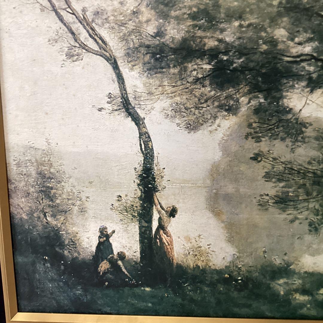 ジャン=バテクストカミーユ・コロー【モルト　フォンテーヌの追憶】プリハード複製画