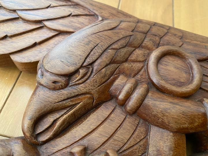 本物 実物 ネイビーシールズ 米海軍特殊部隊US.NAVY 天然木 特大 壁掛け